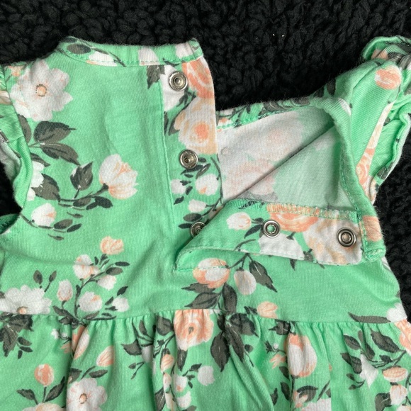 BABY GIRL GREEN FLORAL DRESS | 3 MONTHS - Picture 6 of 6